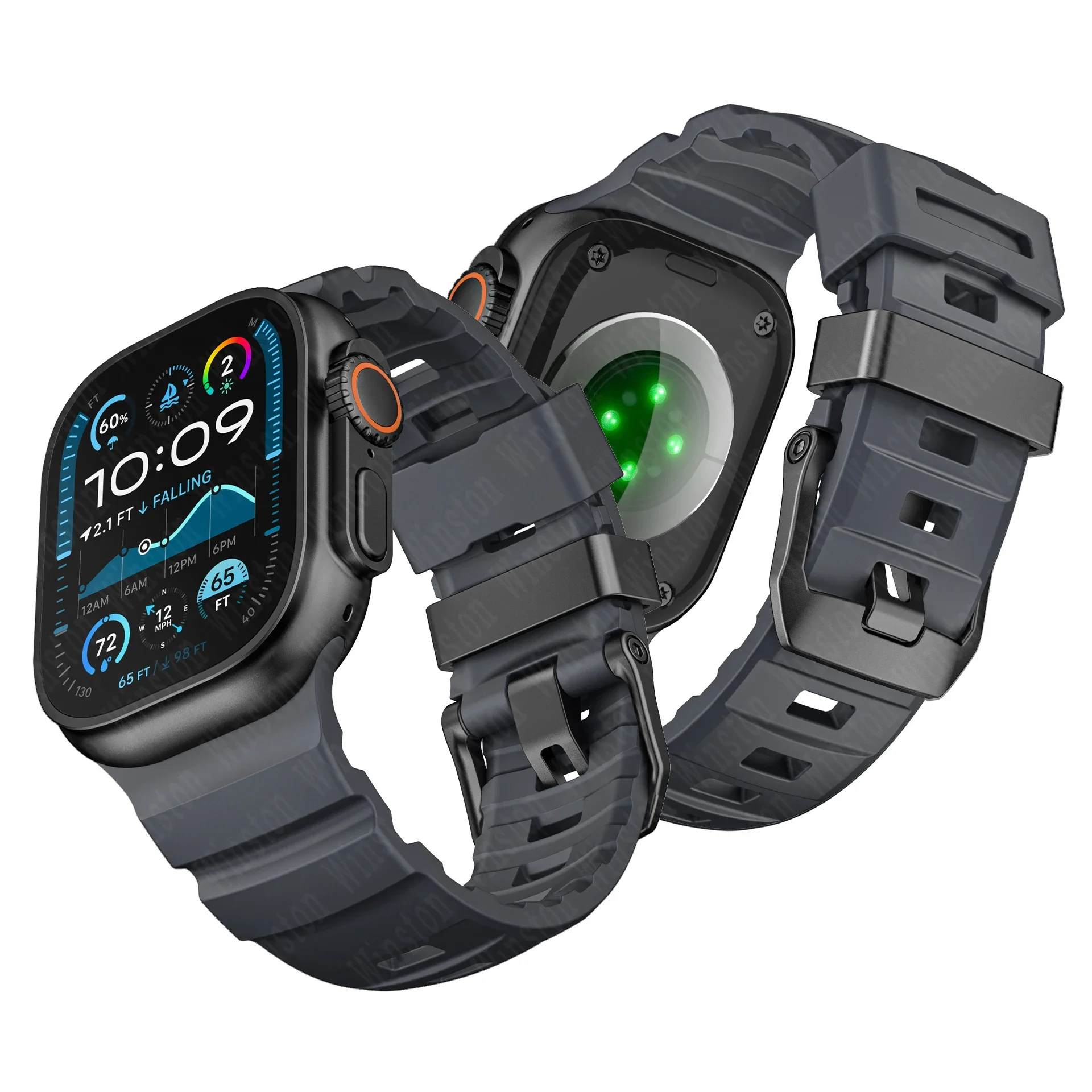 Fluorescent Silicone Sport Band Bracelet