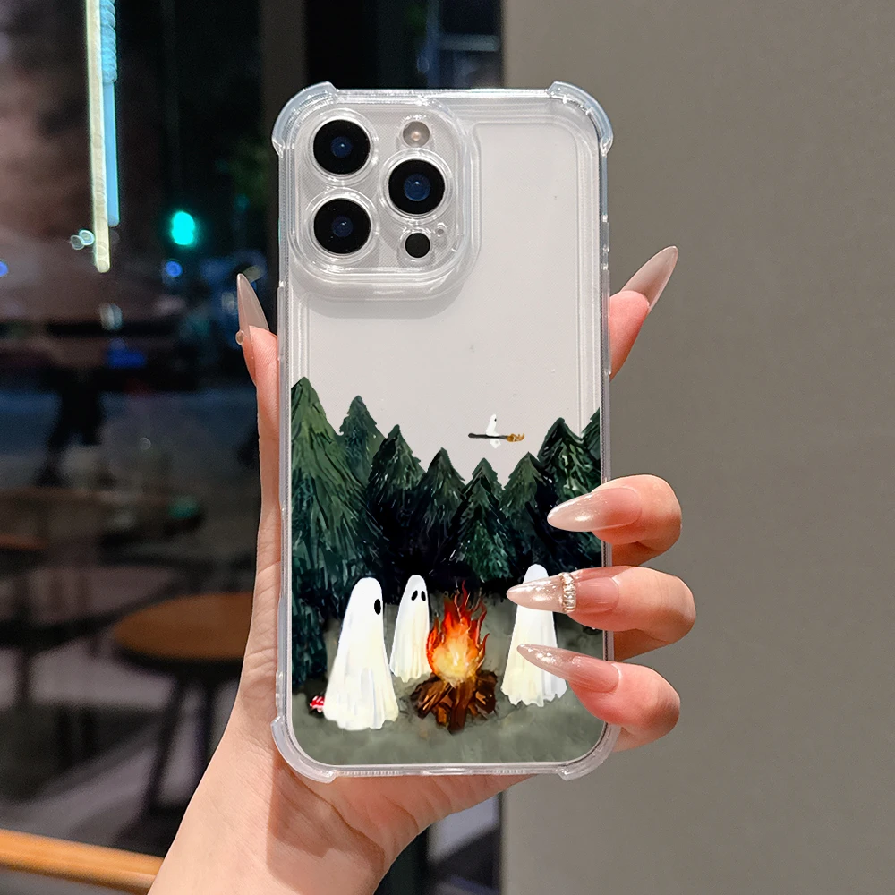 Comical Halloween Ghost Shockproof Phone Case