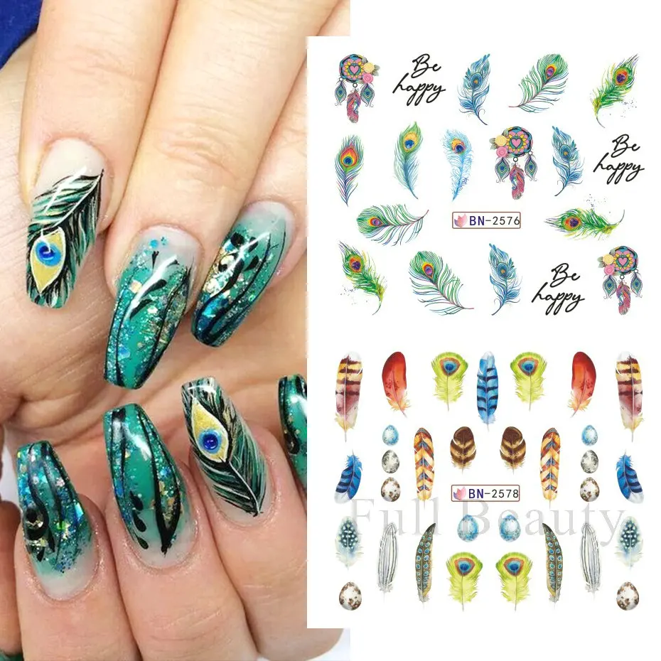 50 Blätter Nagelsticker Mit Blumen-Motiv | Selbstklebend Für DIY-Nageldesign | Maniküre Deko-Set
