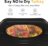 28lb 24-Quart Roaster Oven, Electric Roaster Oven with Viewing Lid, Turkey Roaster with Unique Defrost/Warm Function, La 4