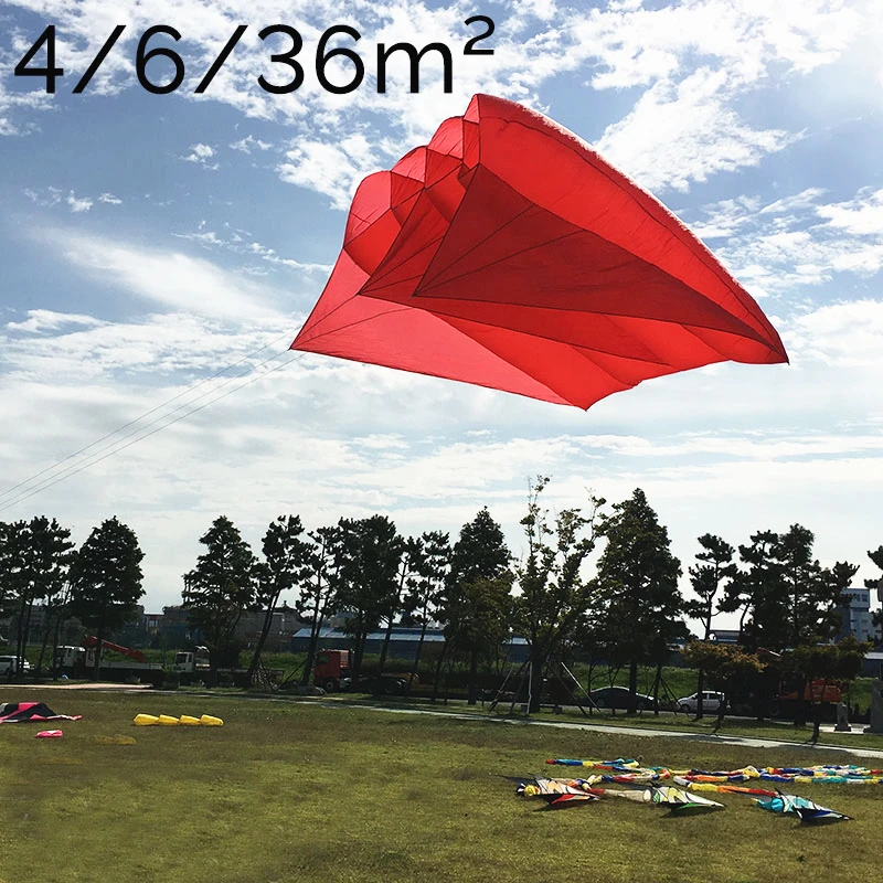 

free shipping 36sqm large pilot kite flying inflatable kite parachute kite pendant professional kites