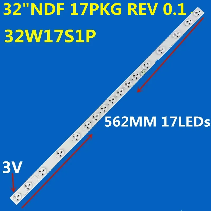 

LED Backlight Strip For 32"NDF 17PKG REV 0.1 32W17S1P UDULED0GS023 For 32ME303V/F7 ME2 LF320EM4F S/N ME2 U3DF0XT 32PFL3508/F8