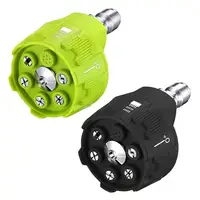 High Pressure Washer Spray Nozzle 0 15 25 40 Degree Rotation Watering Rinse Soap Nozzle Tip Garden Cleaning 1