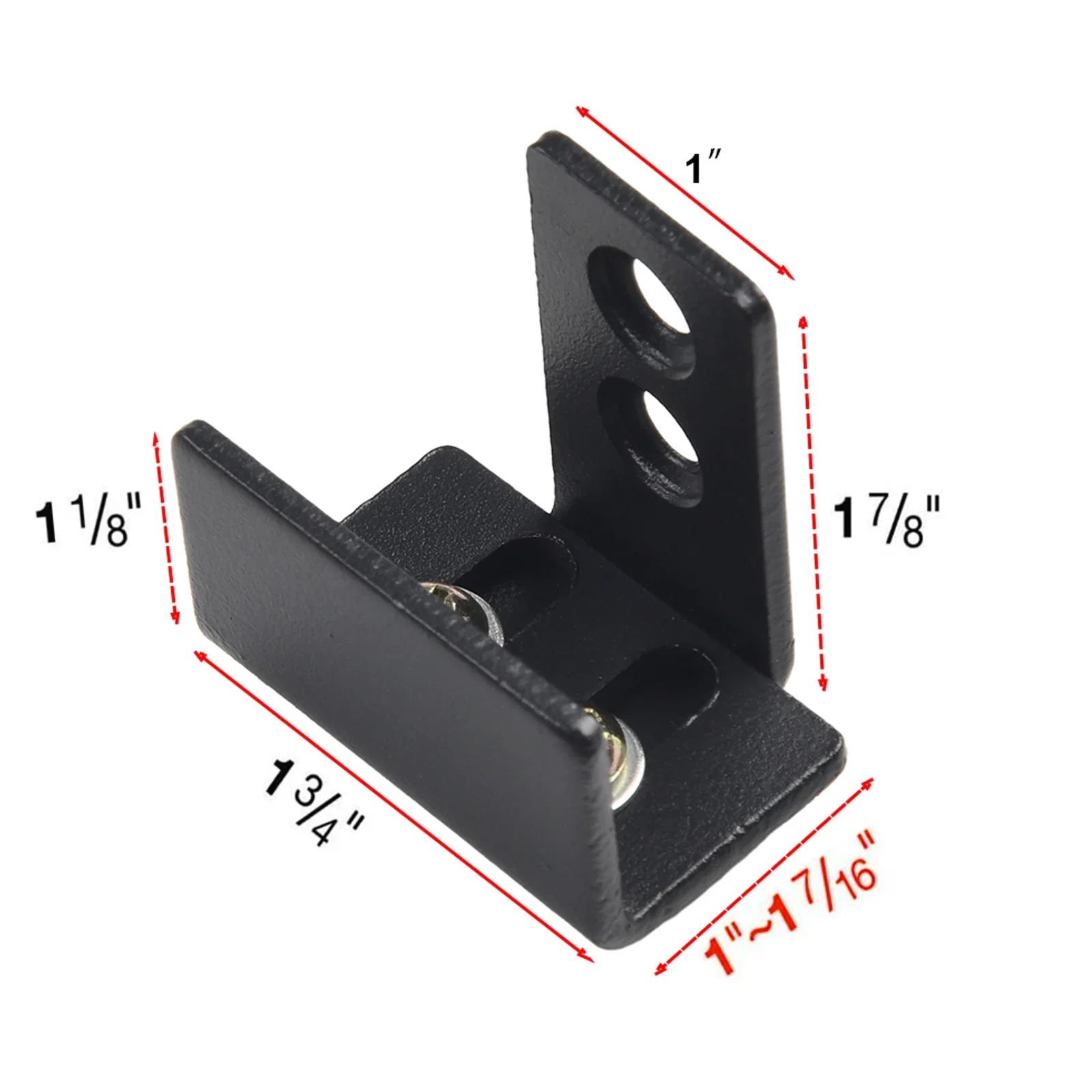 Guida Inferiore Porte Scorrevoli Per Fienile - Anti Saliscendi Regolabile - Nero Con Viti - Foto 5