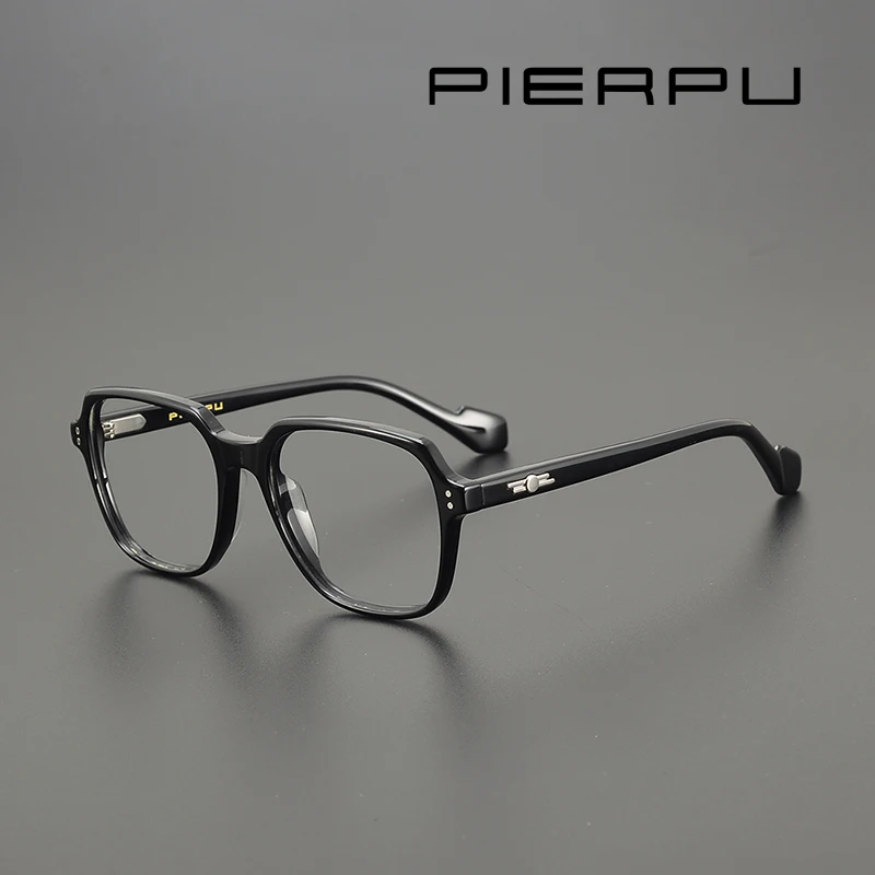 

2024 Vintage Fashion brand pilot Sunglasses UV400 Optical Acetate Square Frames For Women Men Myopia Prescription Eyeglasses