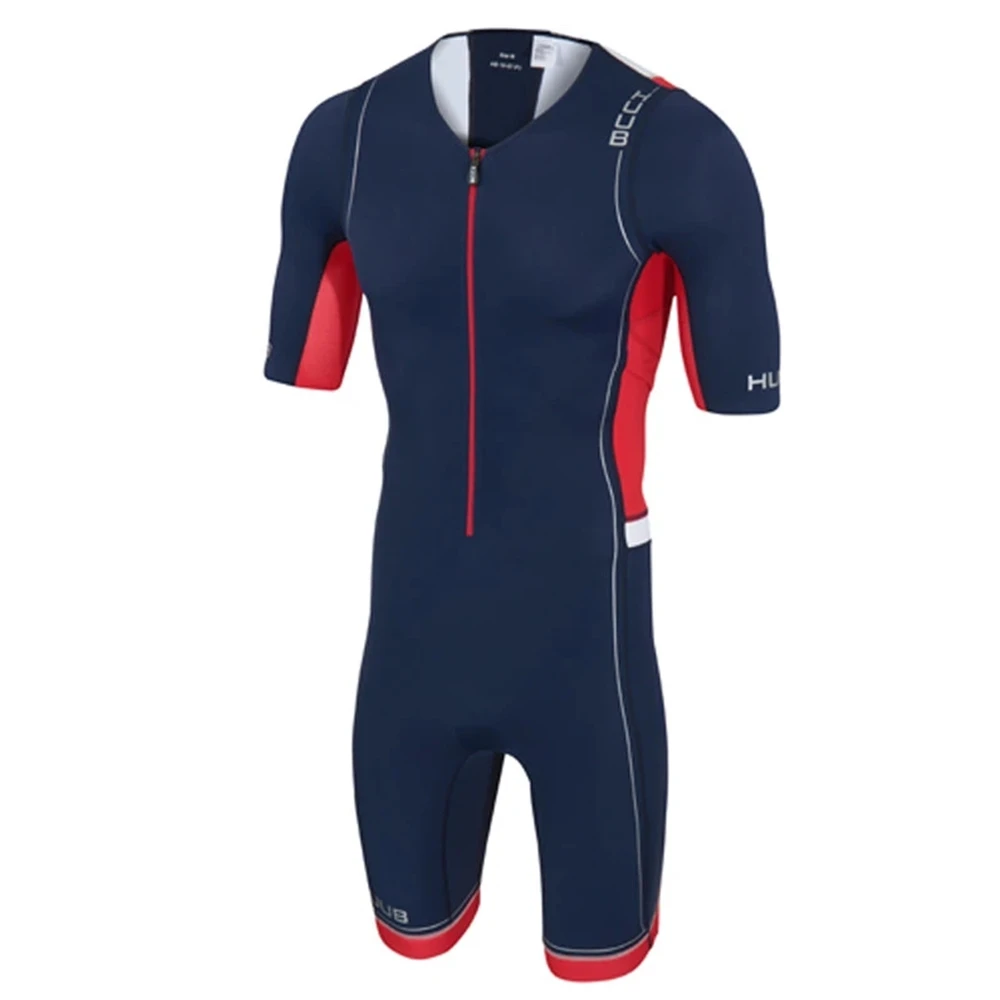 2023 New Summer Huub Jumpsuit Men's Triathlon Racing, Short Sleeve