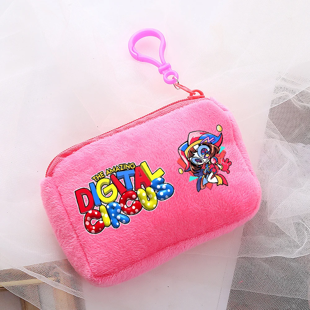 The Amazing Digital Circus Mini Peluche Portamonete Cute Anime Figure School Square Storage Bag Portachiavi Borsa Kawaii Bags Gifts