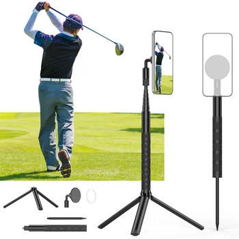 Supporto per treppiede da golf Supporto per telefono magnetico Supporto per altalena da esterno Pesca Inserimento Fotografia Selfie Stick per Iphone 16 15 Android