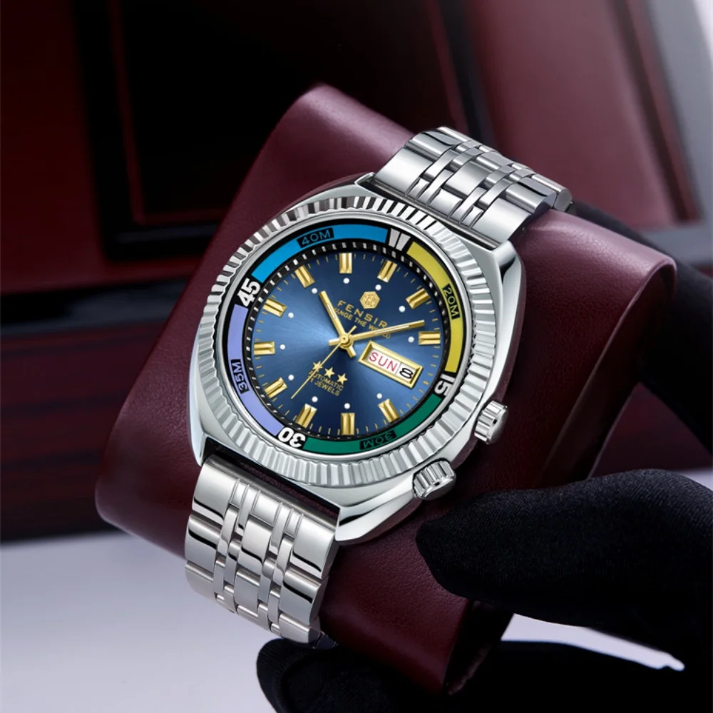 Luxury High-End Men's Watch: European & American Style, Fashionable, Personalized, Waterproof Steel Band, Multifunctional Timepiece