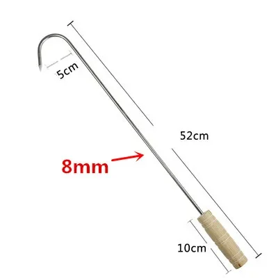 CANNXI Ganci in acciaio inox doppio per carne arrosto anatra tacchino chiusura BBQ Grill Hanger