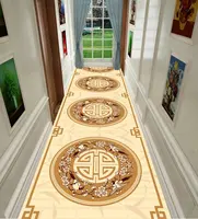 Luxury Design Hall Corridor Carpet Non-slip Washable Runner Stairway Rug Outdoors Aisle The Long Corridor Mat Customizable 카펫 1