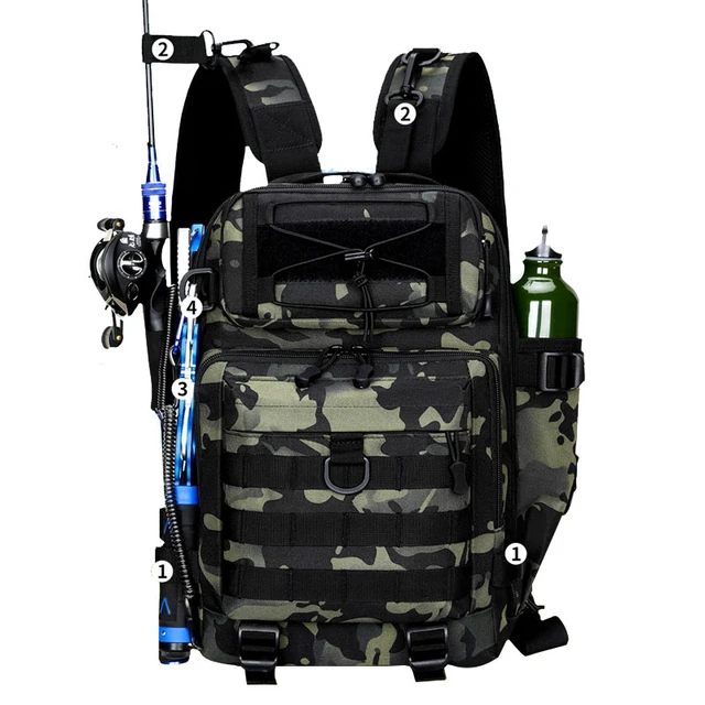 Tackle Box South Pointnylon Fishing Tackle Backpack - Multi-layer Tackle  Box For Kayak & Camping