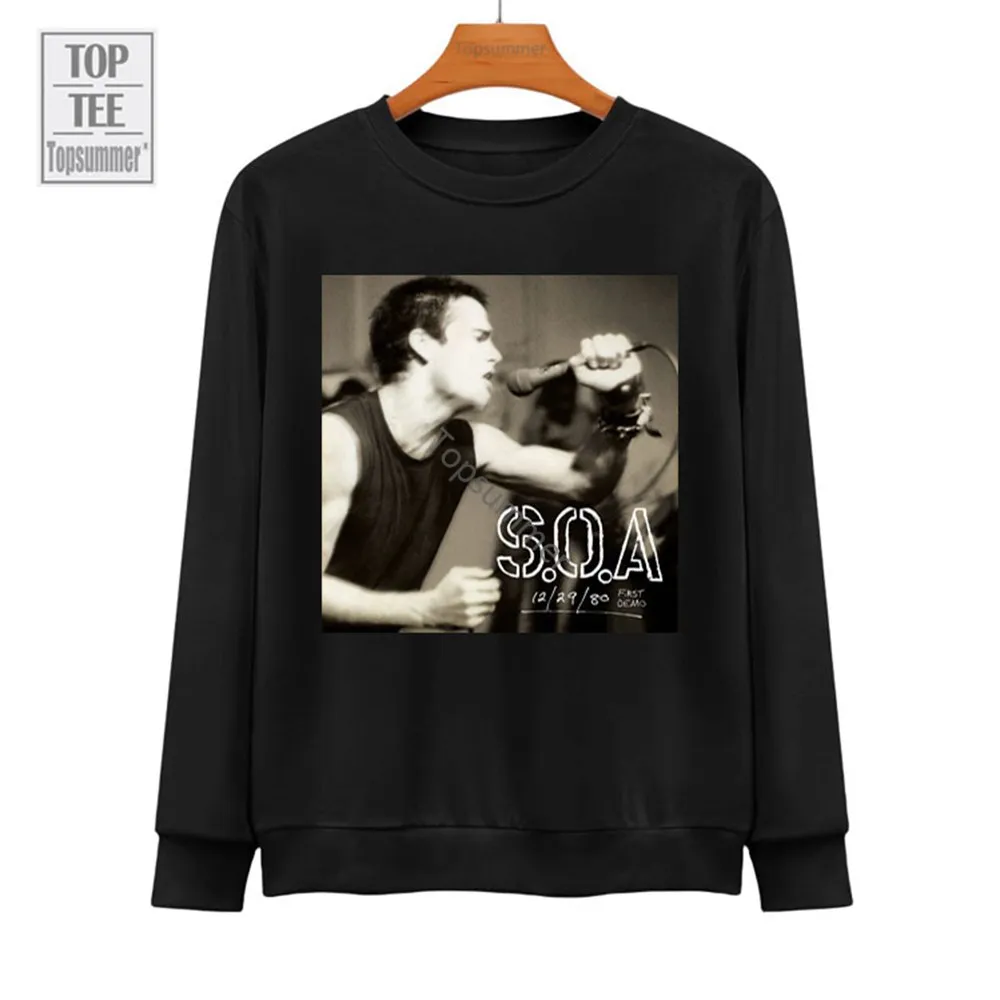 

First Demo 12/20/80 Album Hoodie S.O.A. Tour Sweatshirts Men Loose Streetwear Street Sweatshirt