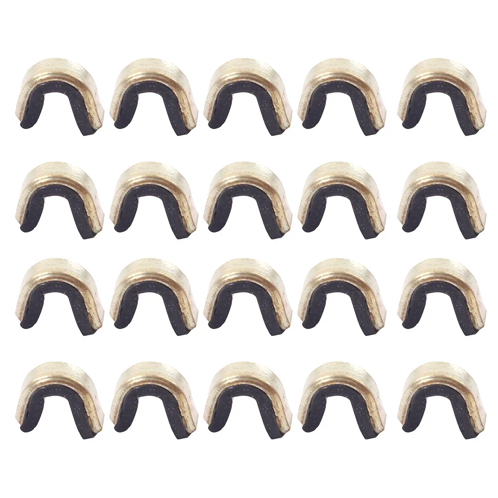 

Nock Points Enhanced Accuracy Nocking Points for Archery Pack of 20 Brass Buckle Clips for Superior Arrow Nocking