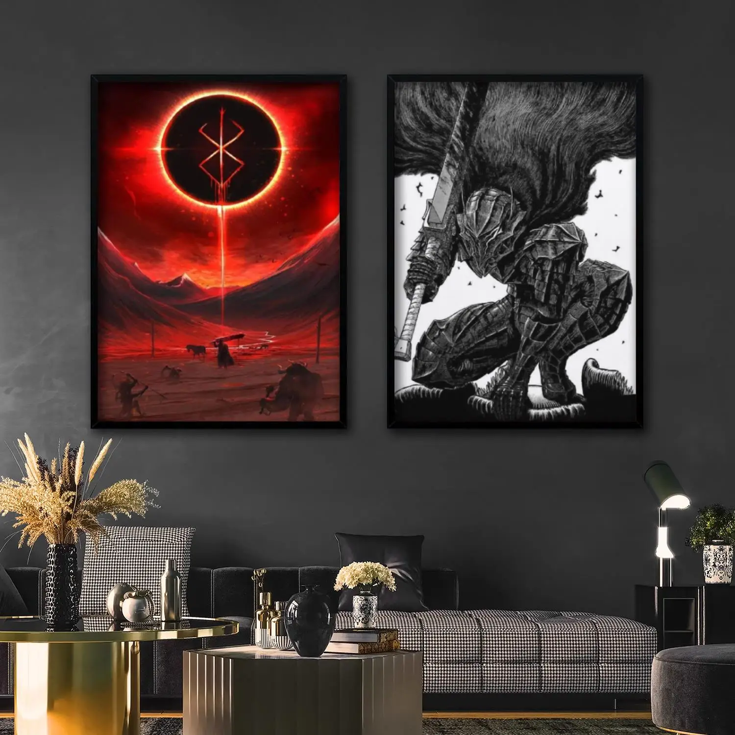 Berserk seinen 장식 페인팅 캔버스, 벽 아트, 거실 포스터, 침실 페인팅, 24x36 AliExpress