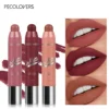 Moisturizing Lip Stain,Waterproof Lipstick，long Lasting，Matte Crayon Lipstick,Lightweight,Smooth Lipstick Pen,