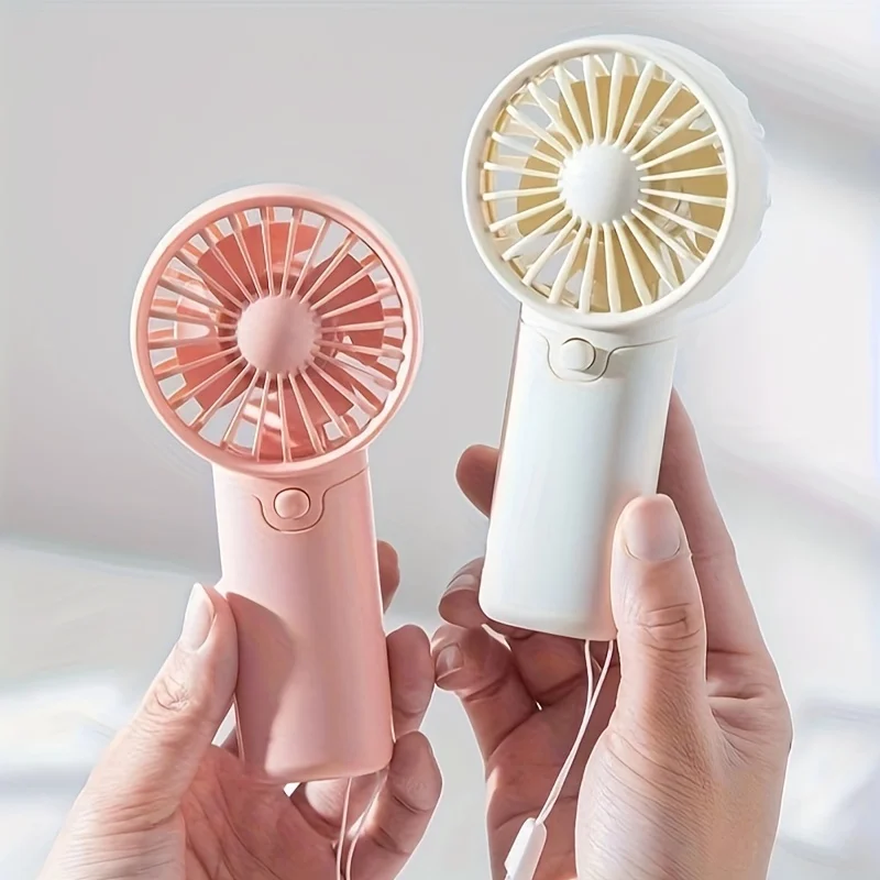 Mini Portable Fan Lightweight Handheld Fan AA Battery Operated Cooling Fan for Office Outdoor Travel Camping 3