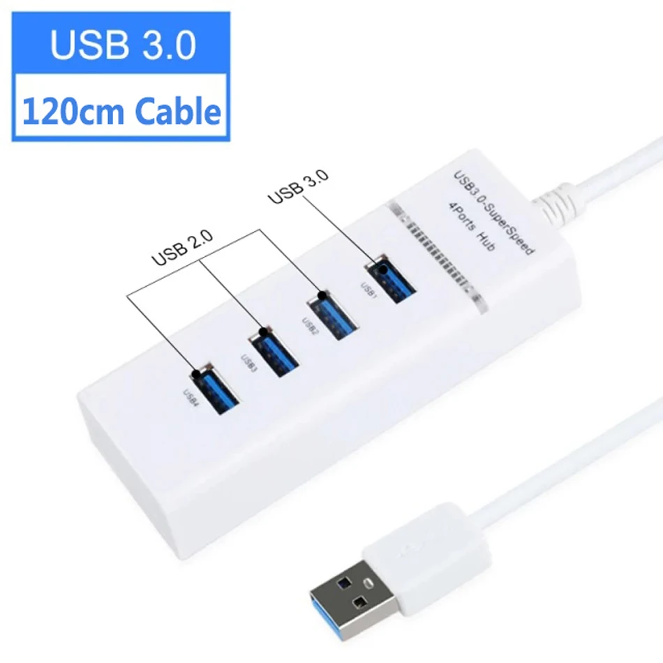 Adaptador Expansor Cabo Multiport USB Splitter Para