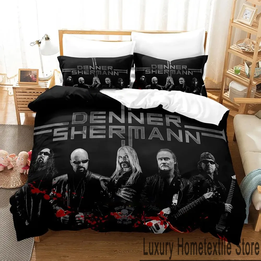 

3D Print Denner Band Shermann Bedding Set Boys Girls Twin Queen King Size Duvet Cover Pillowcase Bed boys Adult
