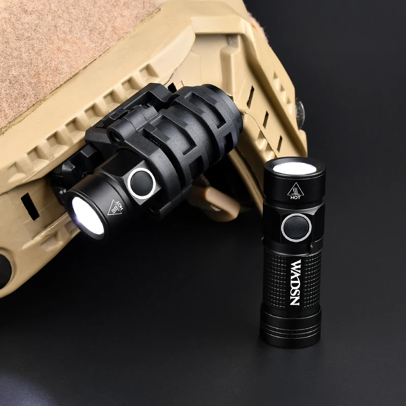 

Водонепроницаемый тактический быстродействующий шлем, яркий белый стробоскоп, фонарь для охоты, мини-безопасное чтение