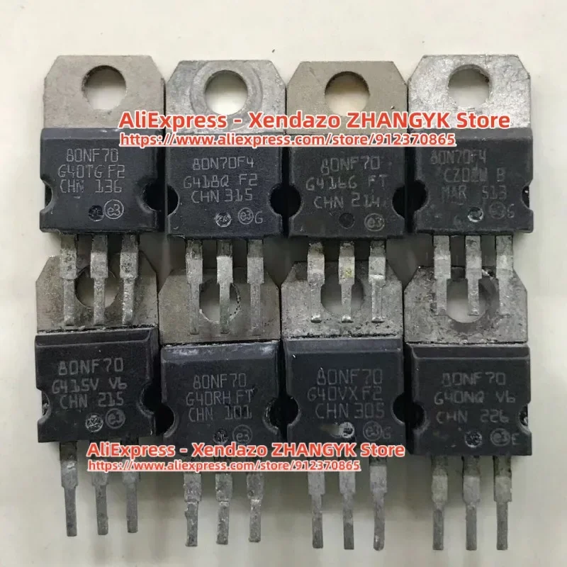 50PCS STP80NF70 80NF70 80N70 ST80NF70 68V 98A TO-220 MOSFET Original