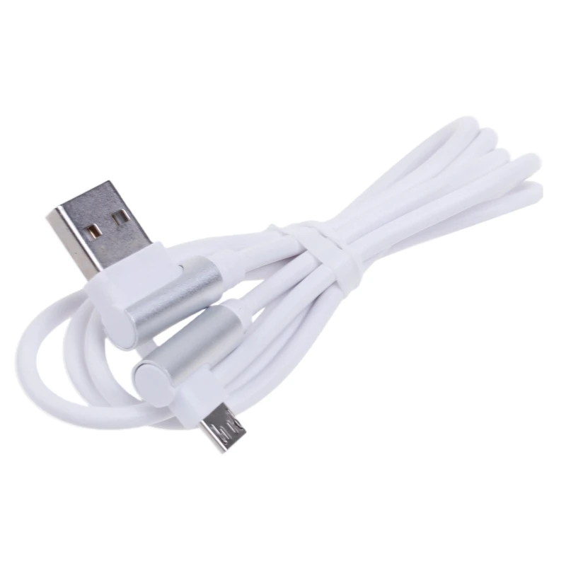 Right Angle Fast Charging Micro USB Cable - L Shape Charger & Data Sync Cord
