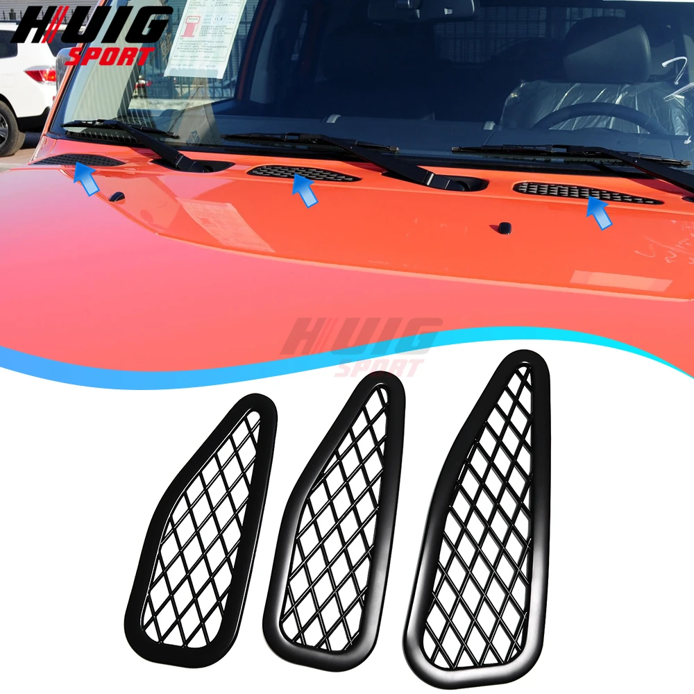 For Toyota FJ Cruiser XJ10 2007 2022 Car Engine Black Front Hood Scoop