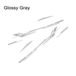 Motorhome Vinyl Stripe Decals for Vehicle Decoration and Customization (Glossy Gray)