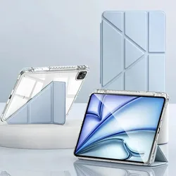 Premium Tablet Case with Pencil Holder and Protective Cover for Mini 6 7 A17 Pro 8.3 (Ice blue)
