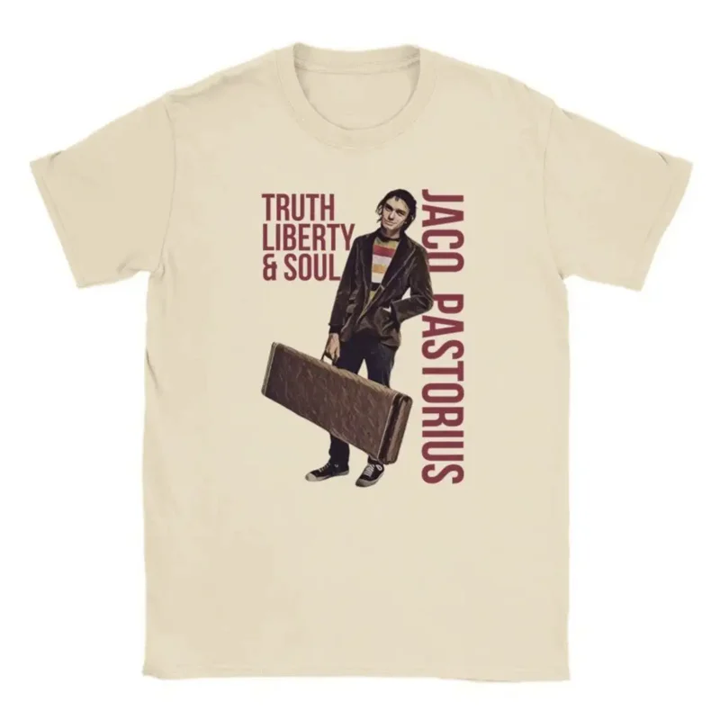 

Jaco Pastorius Shirt Vintage Jazz Bassist Tee Retro Musician T-Shirt Soul Music