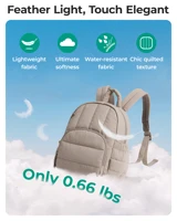 BAGSMART Mini Backpack for Women Lightweight Puffer Small Backpack Purse Quilted Casual Travel Daypack Cute Waterproof Bookbag 2