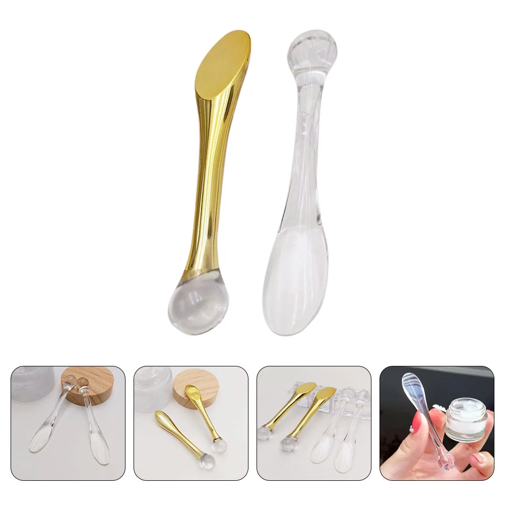 10 Pcs Scoop Eye Cream Stick Tool Makeup Spatula Women Beauty Tools for Cosmetics Spoon Abs non stick rice spoon rabbit shaped stand up serving rice spatula