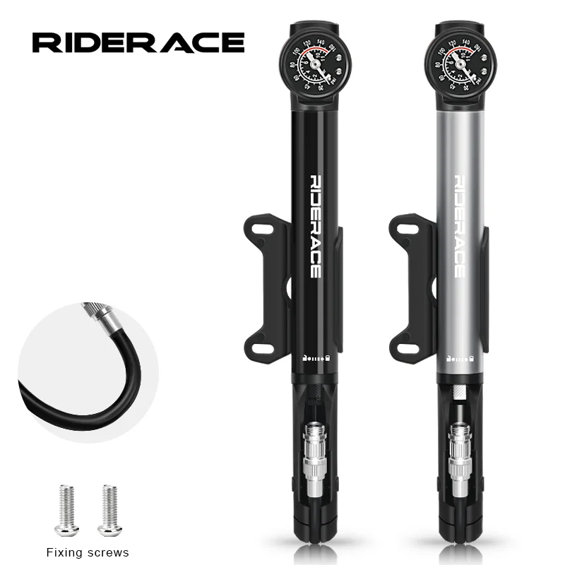 High-Pressure Bike Pump with Gauge 1