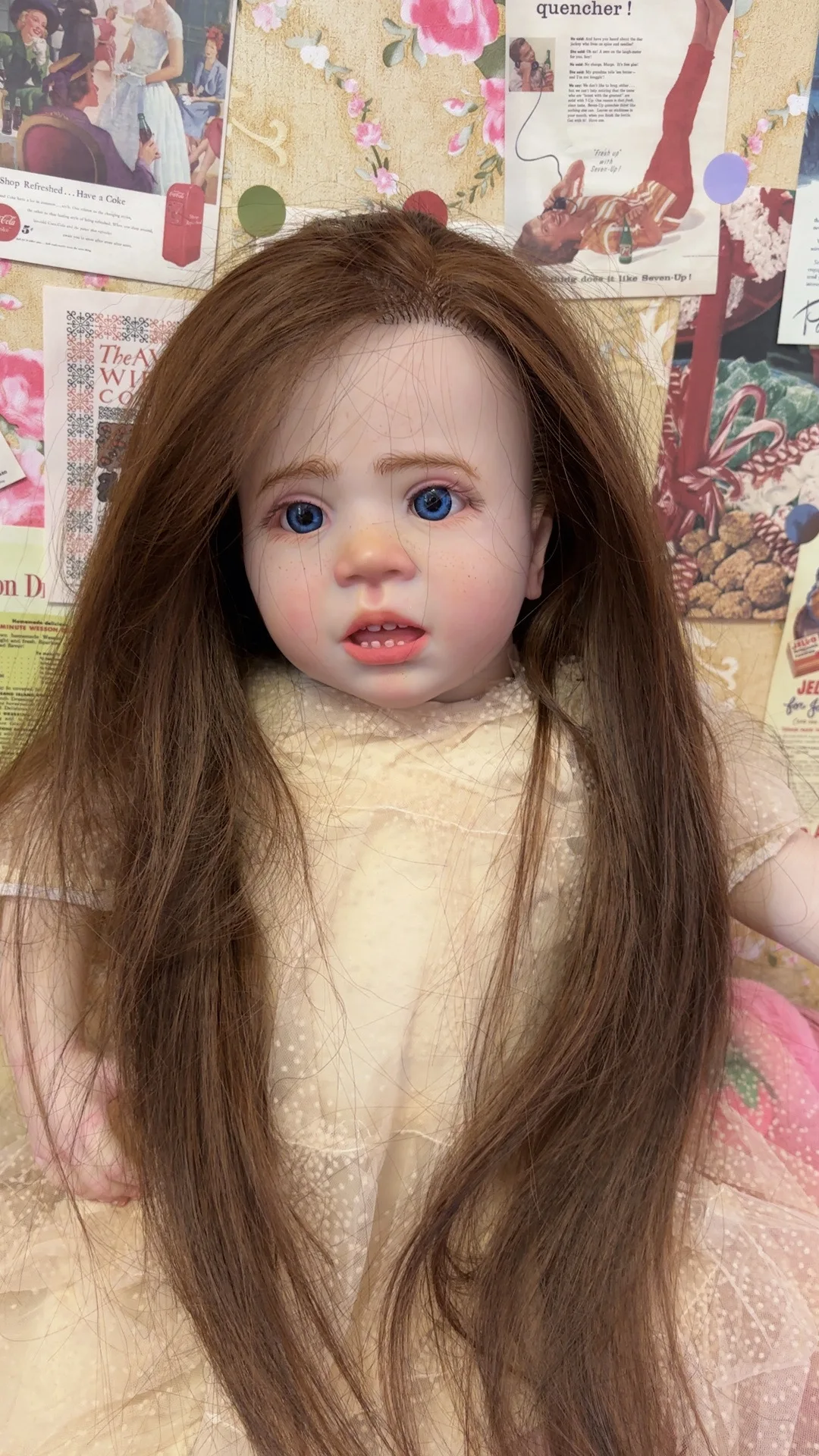 

FBBD Custom Made By Shanshan 28inch Reborn Baby Wini With Hand-Rooted Hair Already Finished Doll Real Photos