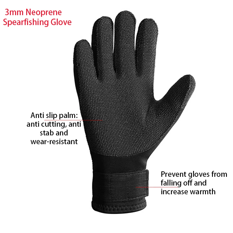 Heavy Duty Kevlar Gloves 3mm/5mm Neoprene Spearfishing Glove Scuba Diving  Anti-skid for Free  Kayaking