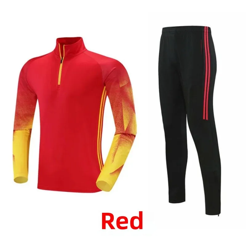 thumbnail image 1 of Chaqueta deportiva de fútbol de manga larga para otoño e invierno, para adultos y niños, ropa de entrenamiento, impresión personalizable, 1 of 5