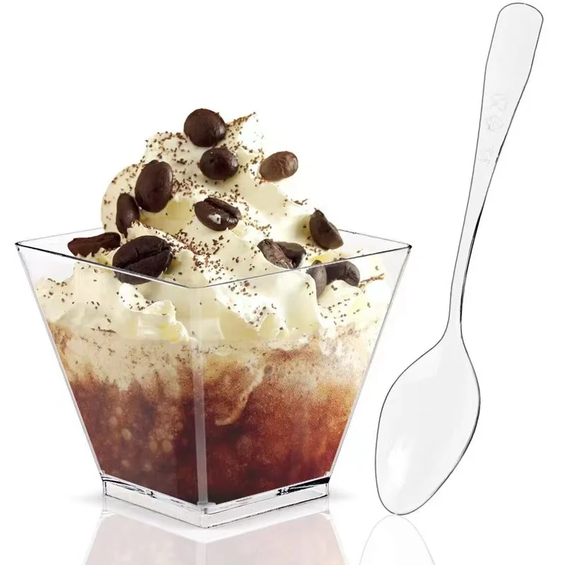 100Pack 2OZ Mini Dessert Cups for Party Small Plastic Dessert Cups for Kitchen Dessert Shooter Cups for Pudding Fruit Ice Cream BEST SELLERS