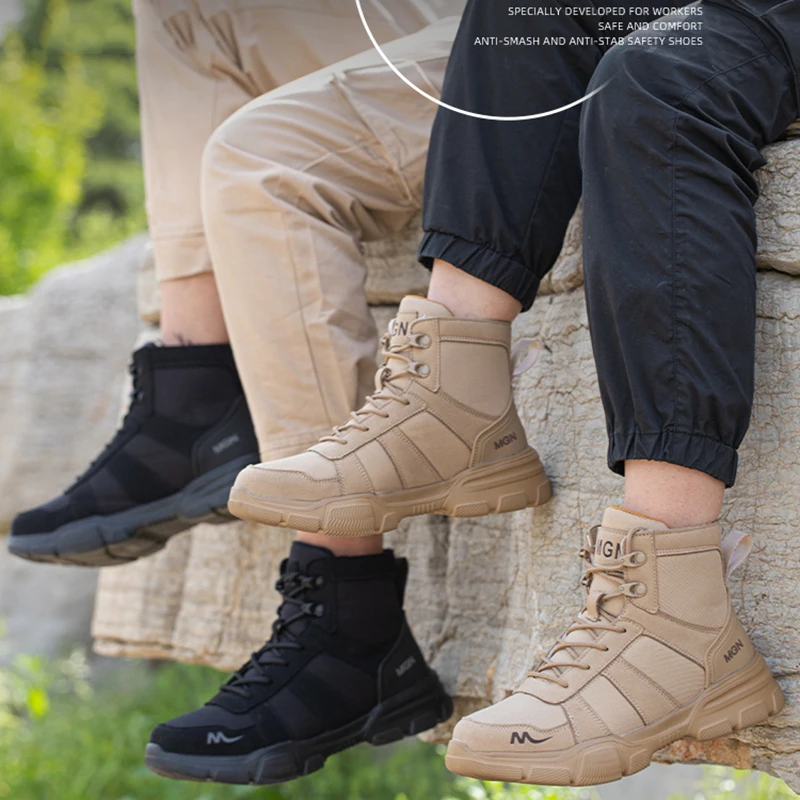 Camouflage Steel Toe Boots 4