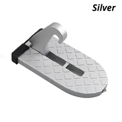 Foldable Aluminium Car Roof Rack Step - Universal Safety Accessory (Silver)