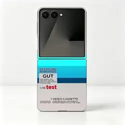 Vintage Video Cassette Design Phone Cover - Galaxy Z Flip 5G (Mix01)