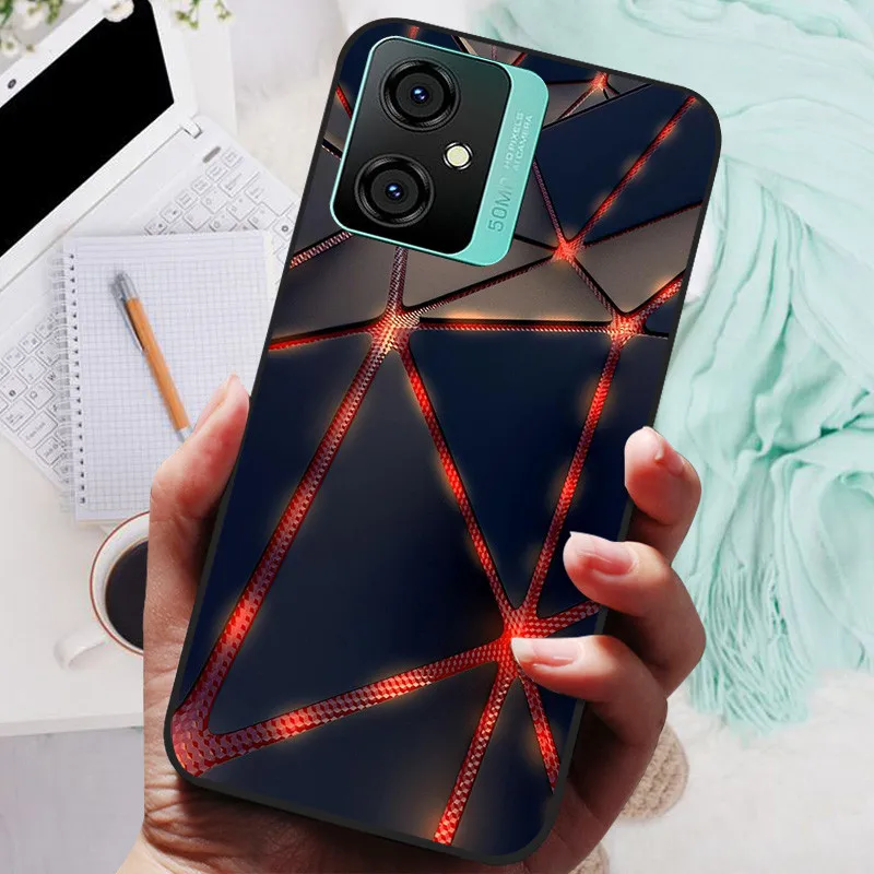Silicone Soft Lions Cat Black Bumper Protective Case Cover