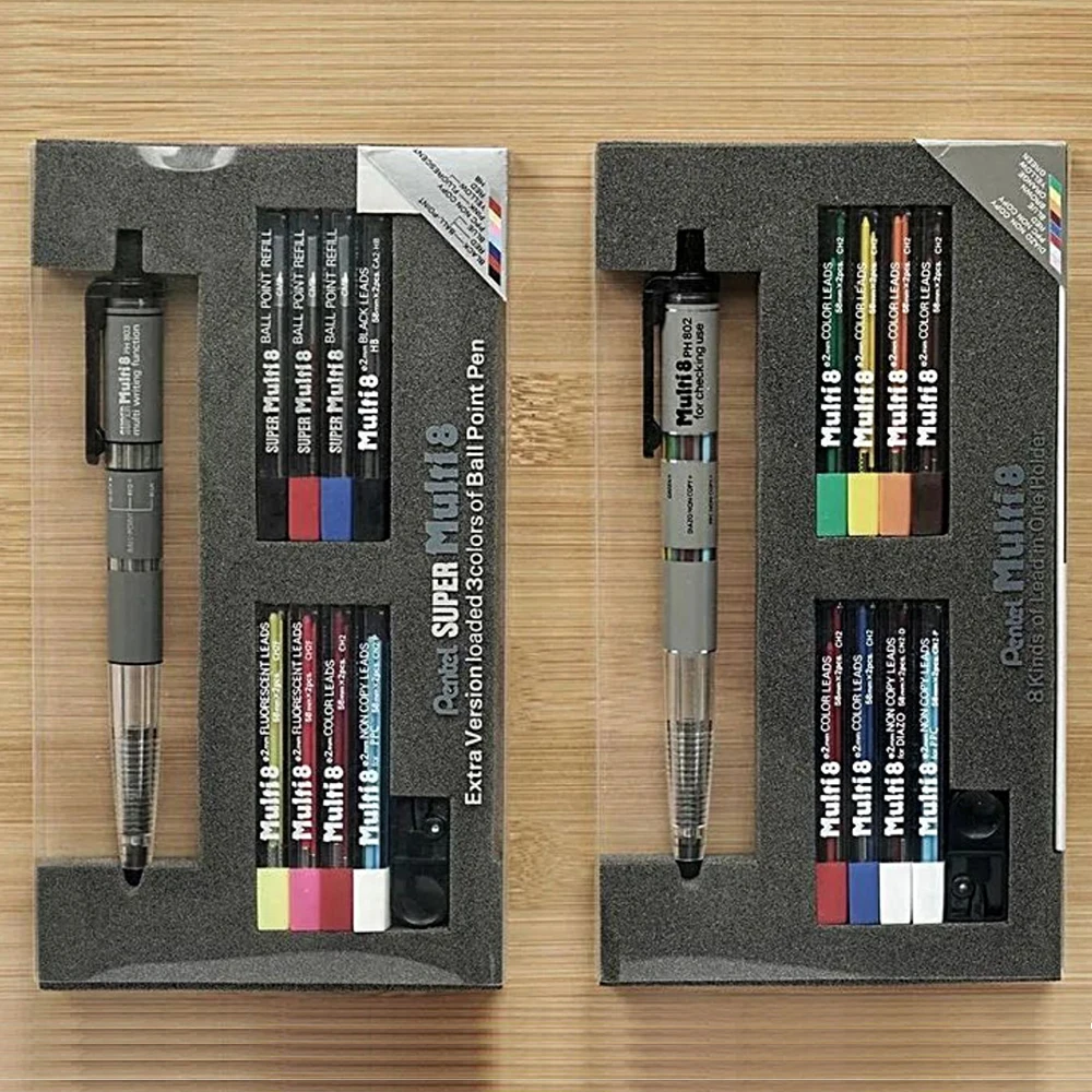 Japan Stationery Award Pentel Multi+8 Color Lead Mechanical Pencil Ballpoint Pen Multi Function Modules Painting Supplies
