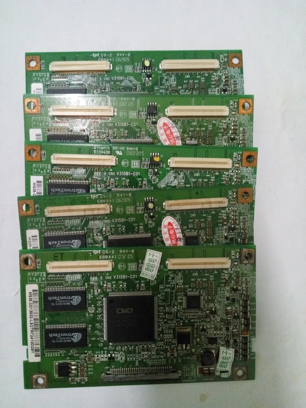원래 v315b1-c01 로직 보드 v315b1-l01 T-CON 보드와 연결