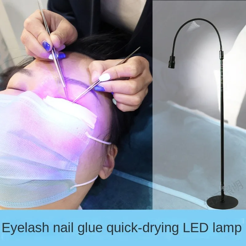 5V USB LED Purple Light UV Eyelash Beauty Nail Glue Quick Cure Lamp Eyelash Grafting Foot Switch LED Floor Lamp uv curing lamp,nail drying lamp