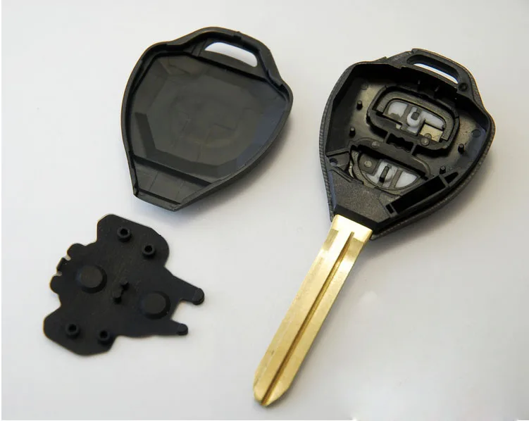 10PCS Remote Key Shell 2 Button Replacement Key Blanks for Toyota Corolla Fob cover