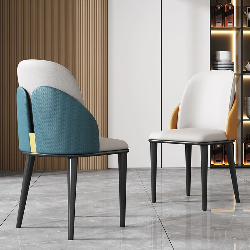 

Apartment Designer Dining Chair Classics Minimalist Salon Upholstered Chairs Kitchen Nordic Chaises Salle Manger Home Furniture