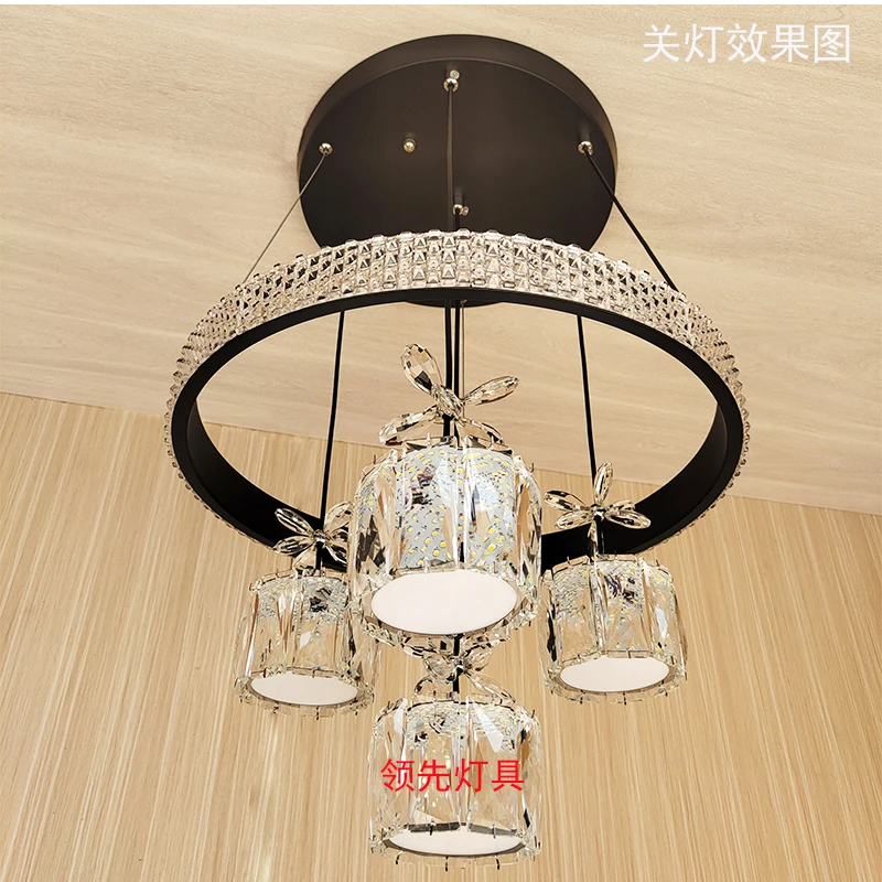 Lustre de Cristal Decoração do Quarto Luxo Moderno Quarto Sala Jantar Design Ajustável Luzes Teto Corredor Lampara Techo Jw50dd 9 Computers & Electronics