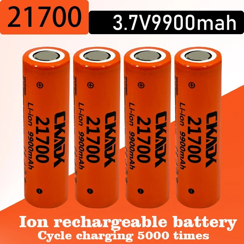 

Original 21700 battery 3.7V 9900mAh large capacity flashlight rechargeable lithium battery electric vehicle charger