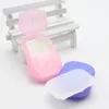 20/60/100Pcs Travel Soap Paper Disposable Boxe Mini Sheet Soap Washing Hand Kitchen Bathroom Supplies Outdoor Camping Paper Soap 3