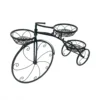 3-Tier Bicycle Shape Plant Stand Shelf Flower Holder Rack Garden Home Patio Decor Metal Wrought Iron Tricycle Planter 4